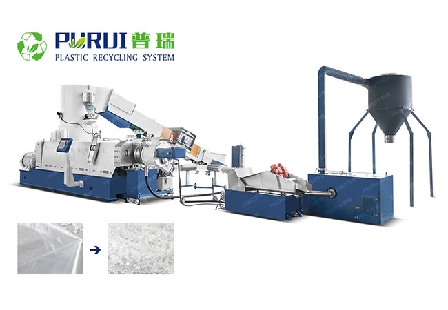 廢舊再生塑料擠出造粒機設(shè)備工作原理